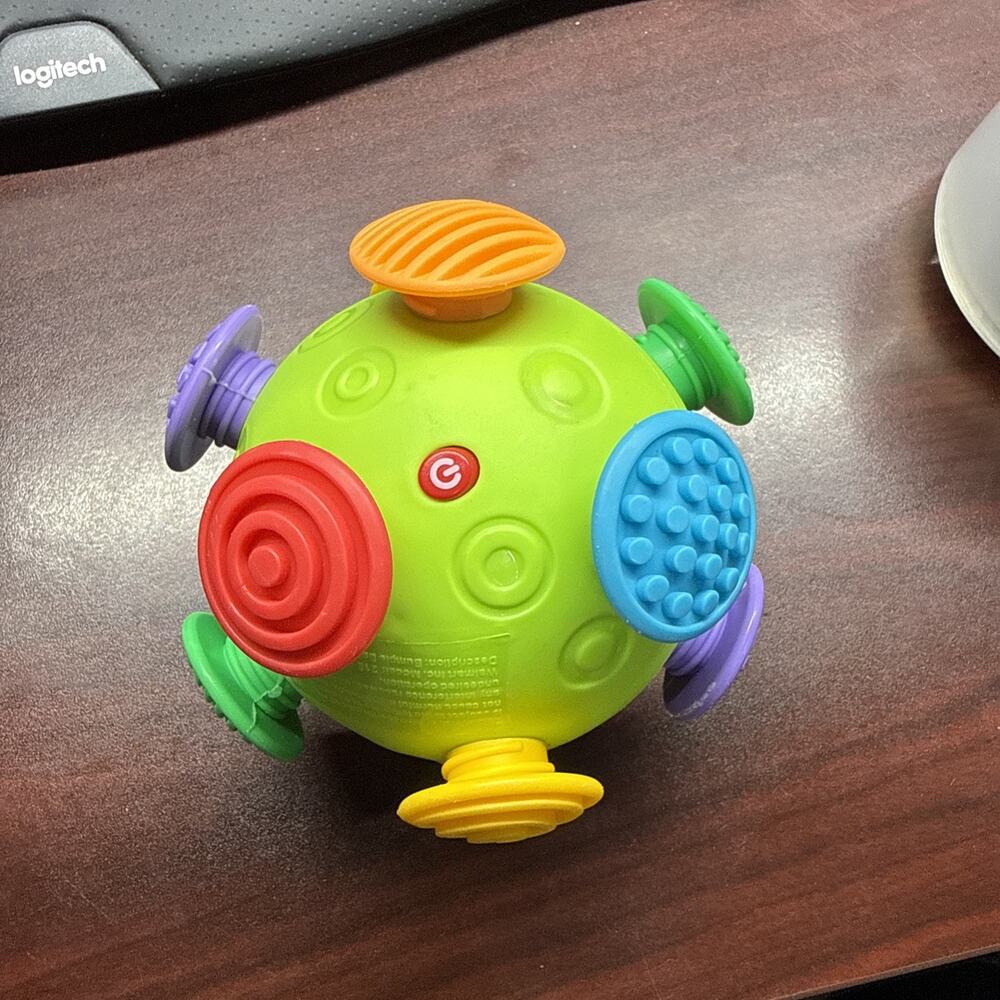 NEW Colorful Bouncing Ball Toy Kids Battery Operated Sensory Play Fun Vibrating